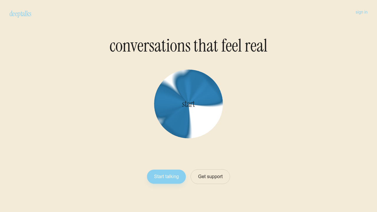 Deeptalks screenshot