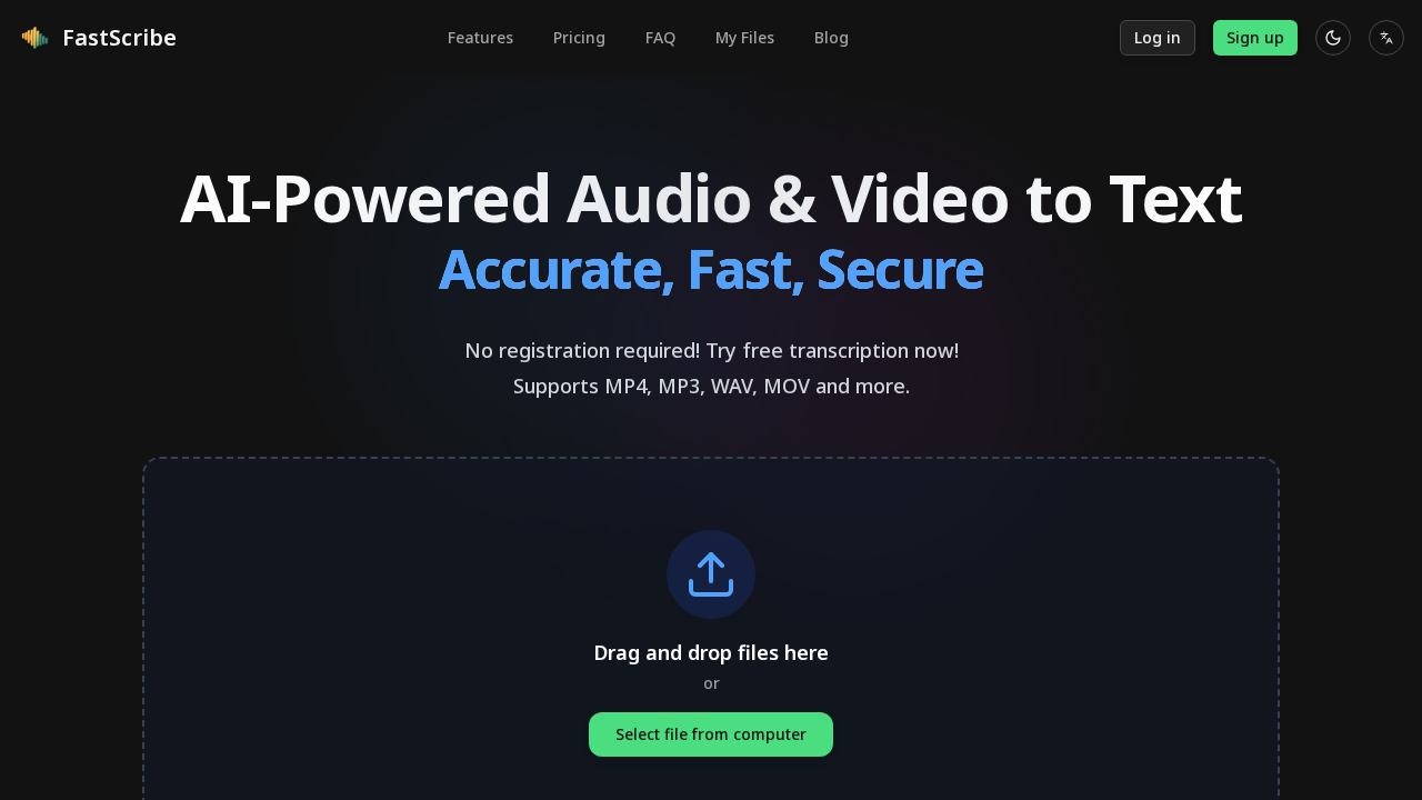 FastScribe screenshot