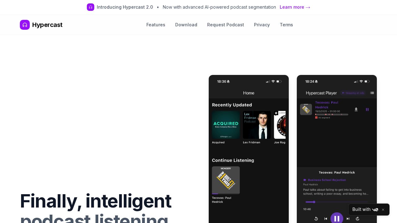 Hypercast screenshot