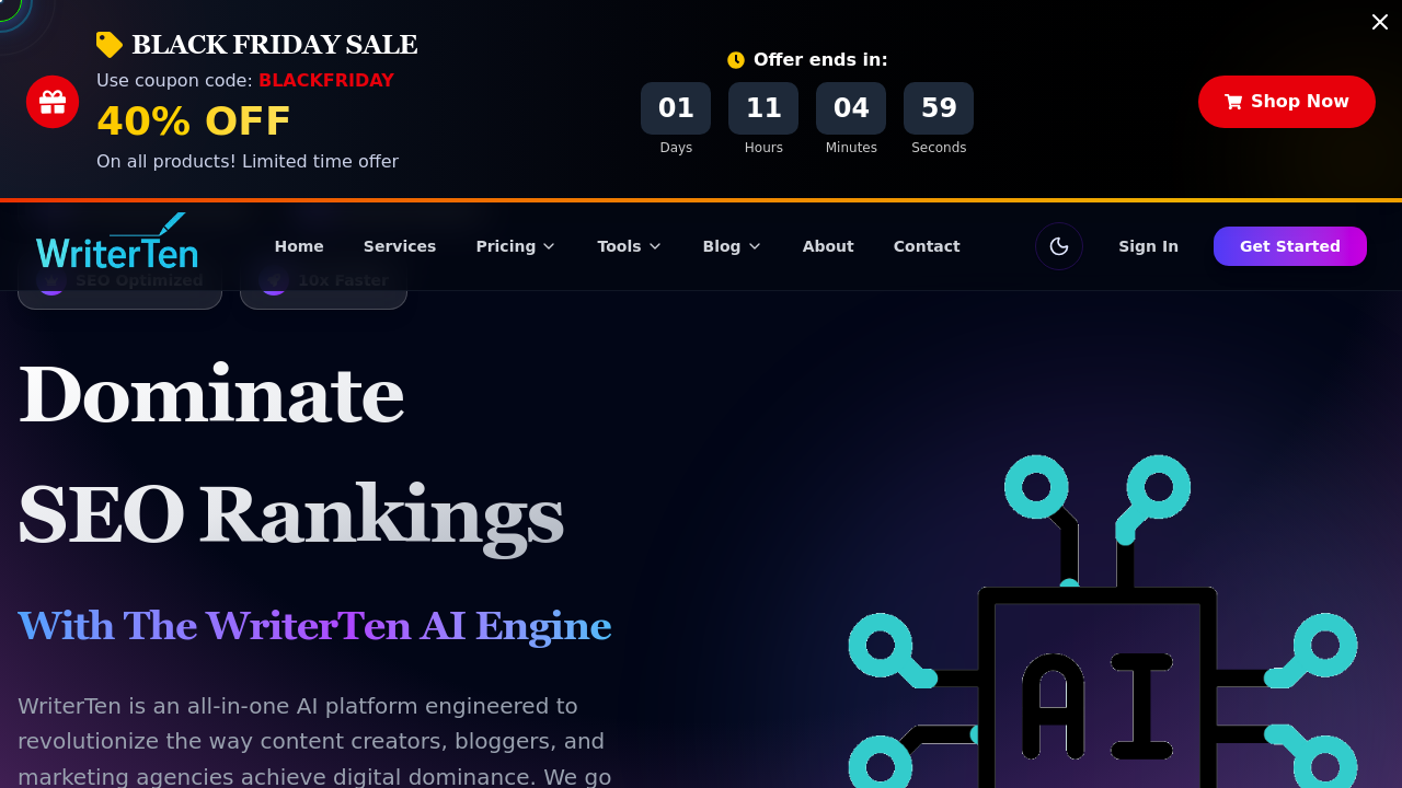 WriterTen screenshot