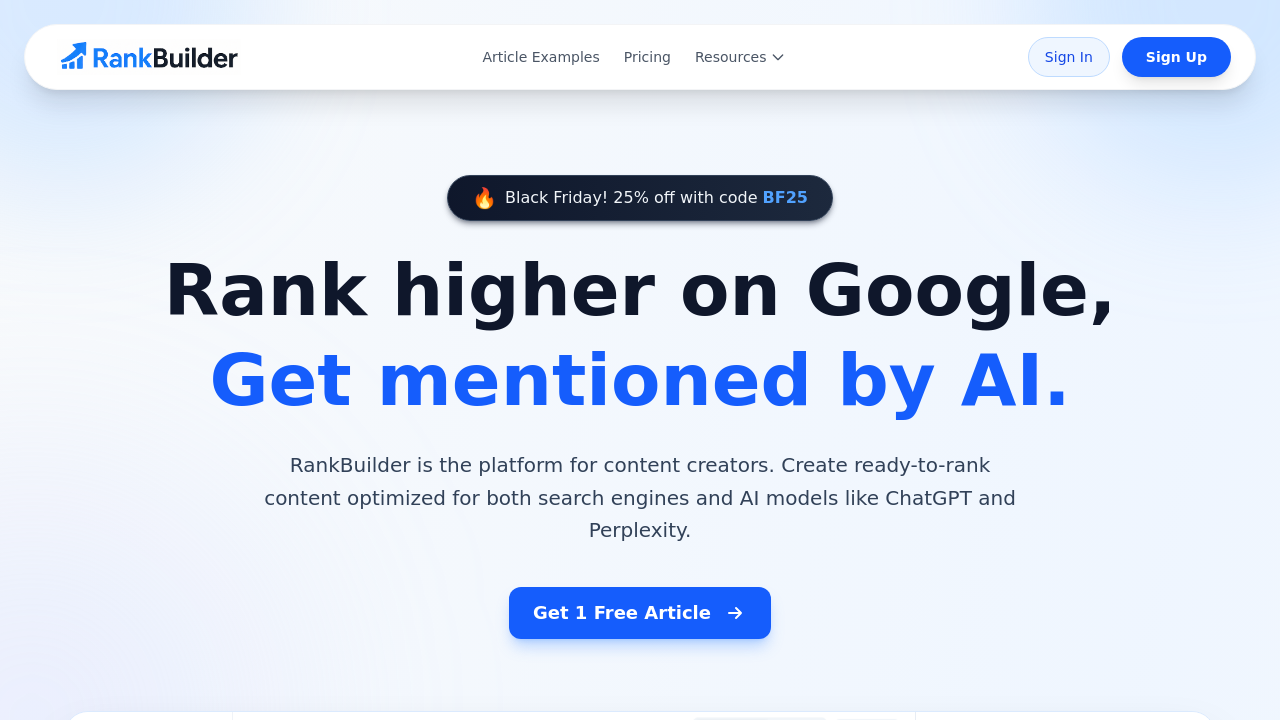 RankBuilder.ai screenshot