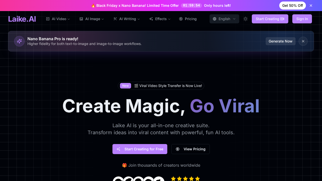 Laike AI – Go Viral with AI Videos screenshot