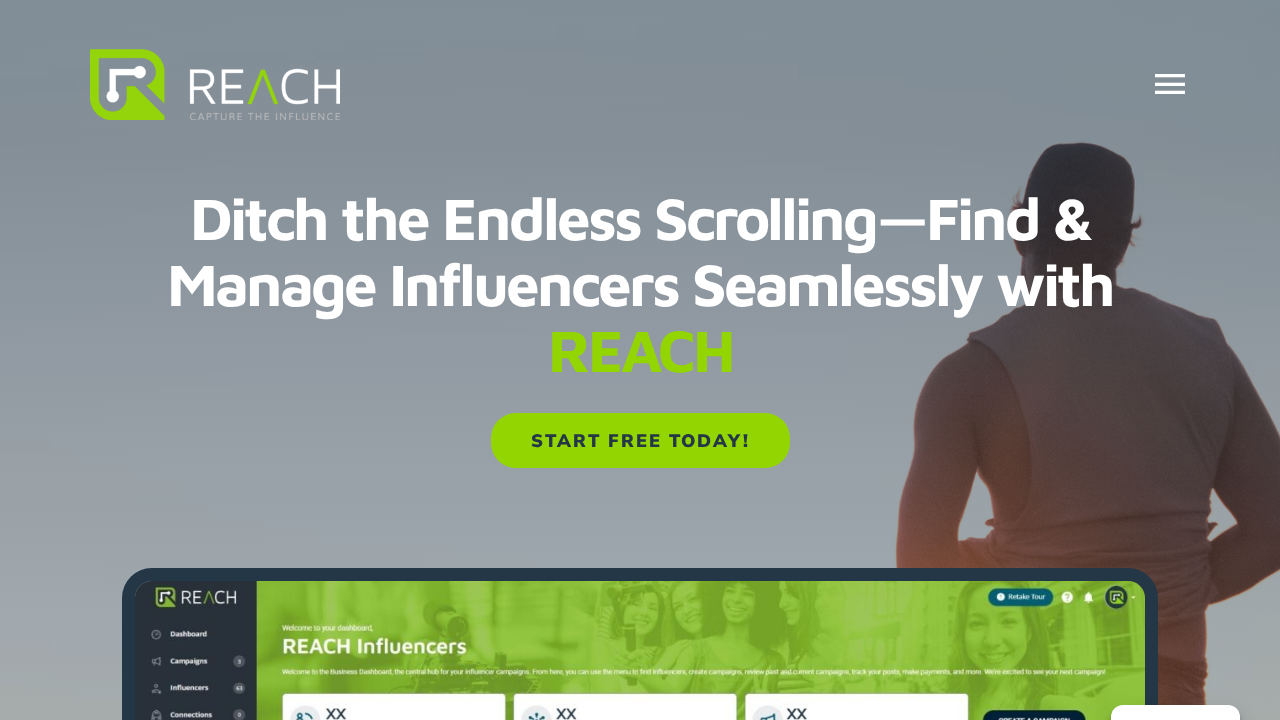 Reach Influencers screenshot