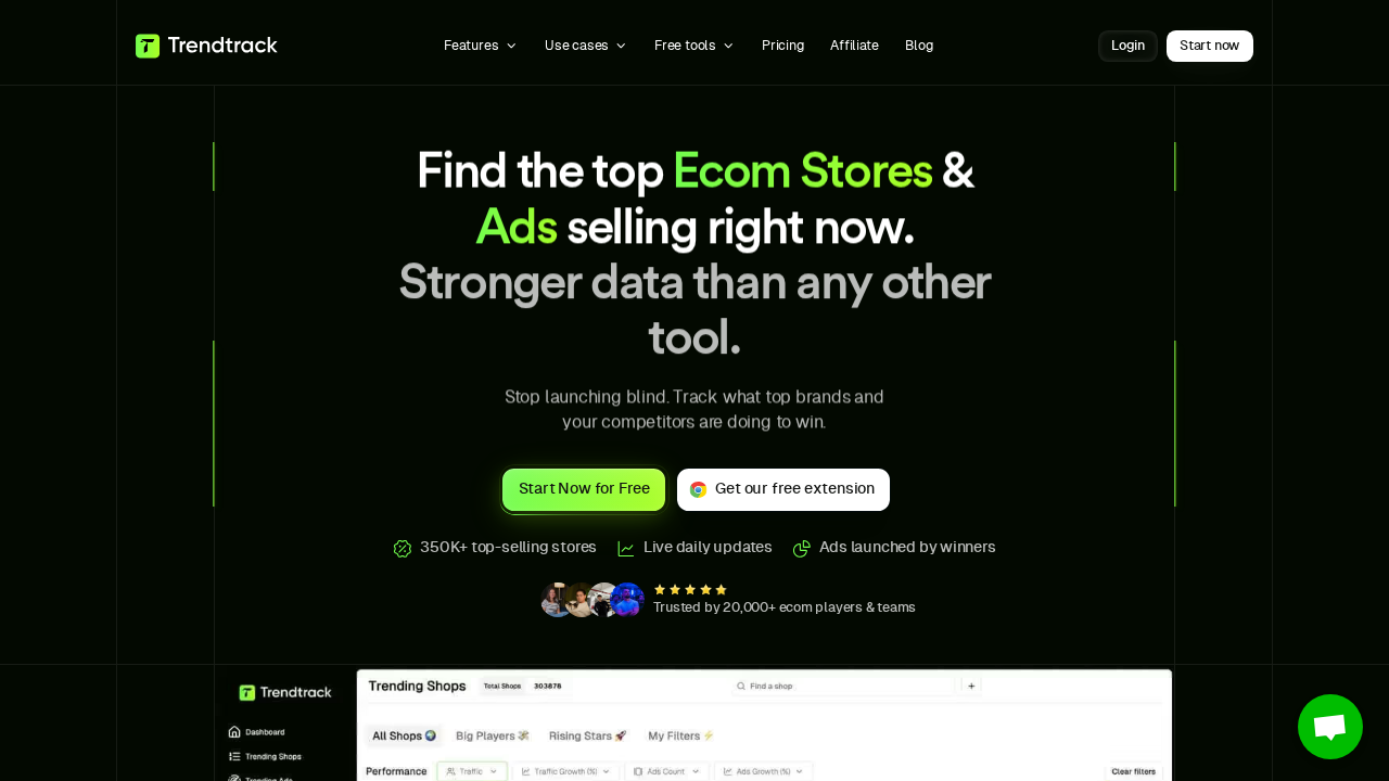 Trendtrack screenshot