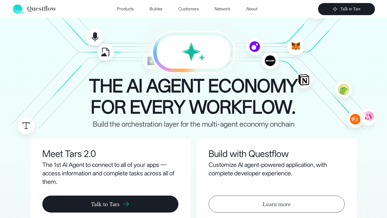 Questflow screenshot