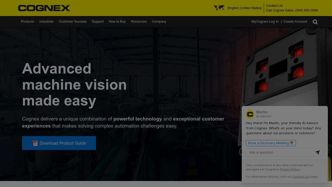 Cognex AI screenshot