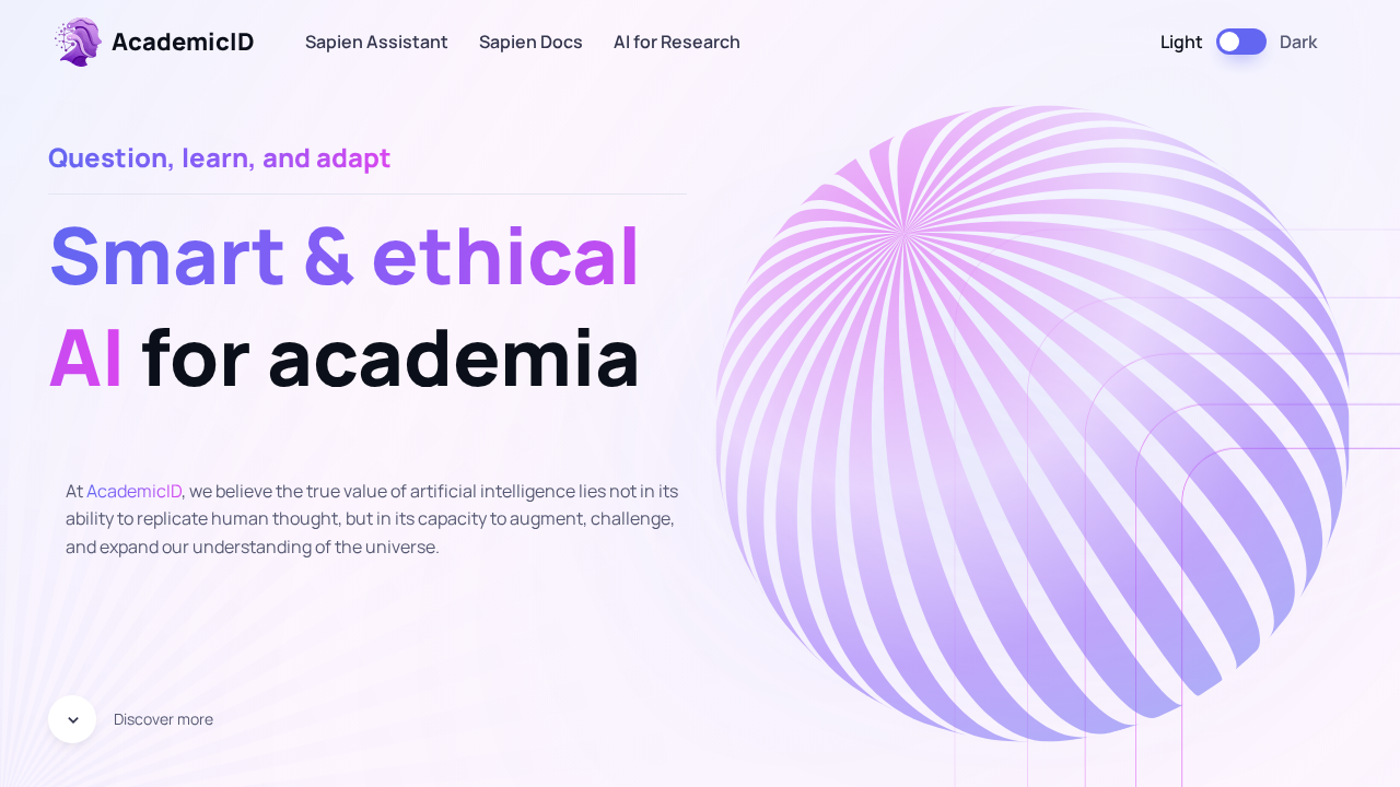 AcademicID screenshot