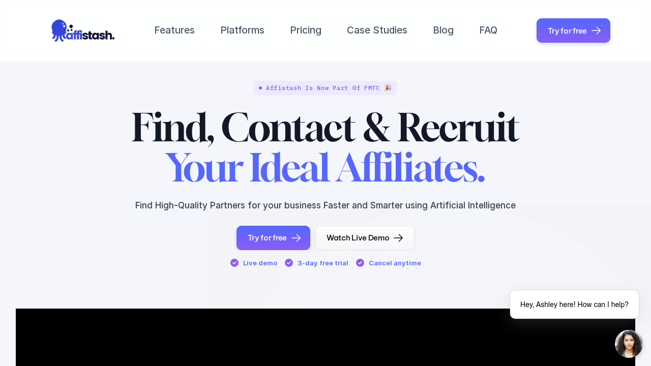 Affistash screenshot