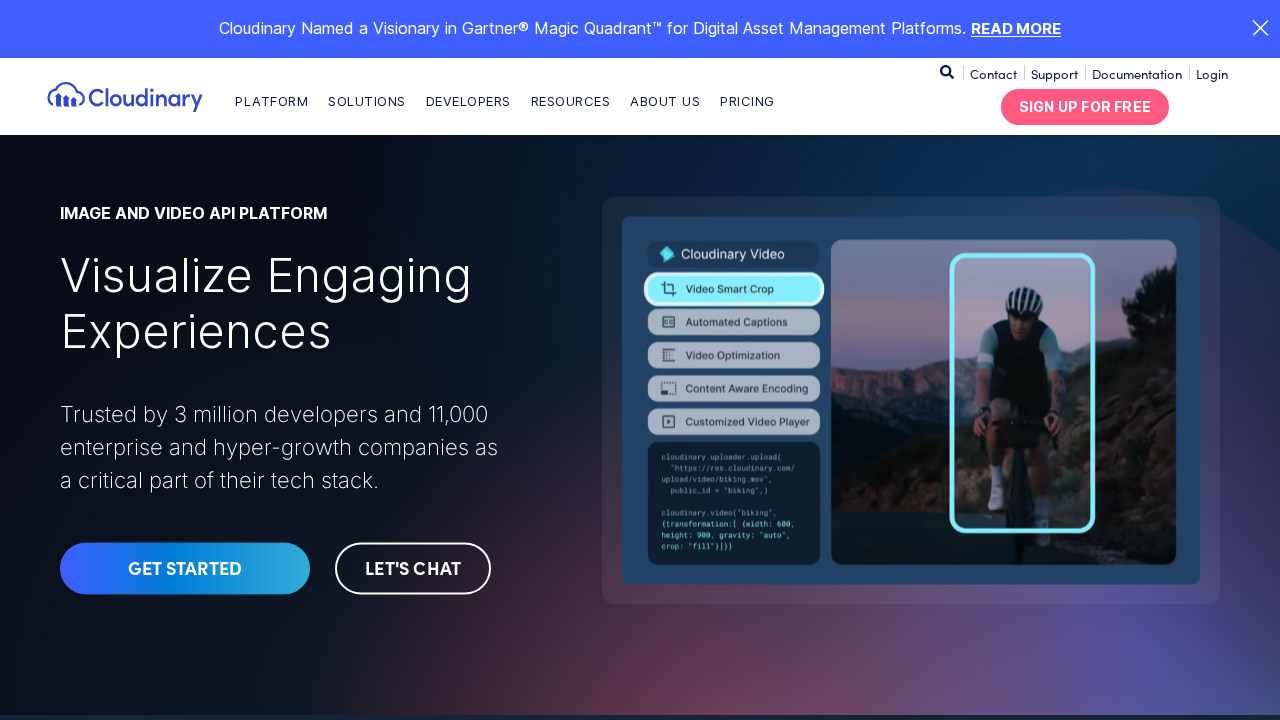Cloudinary screenshot