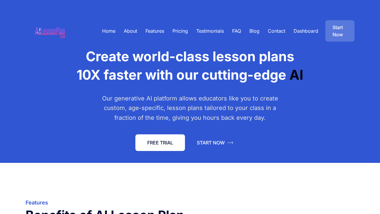 AI Lesson Plan screenshot