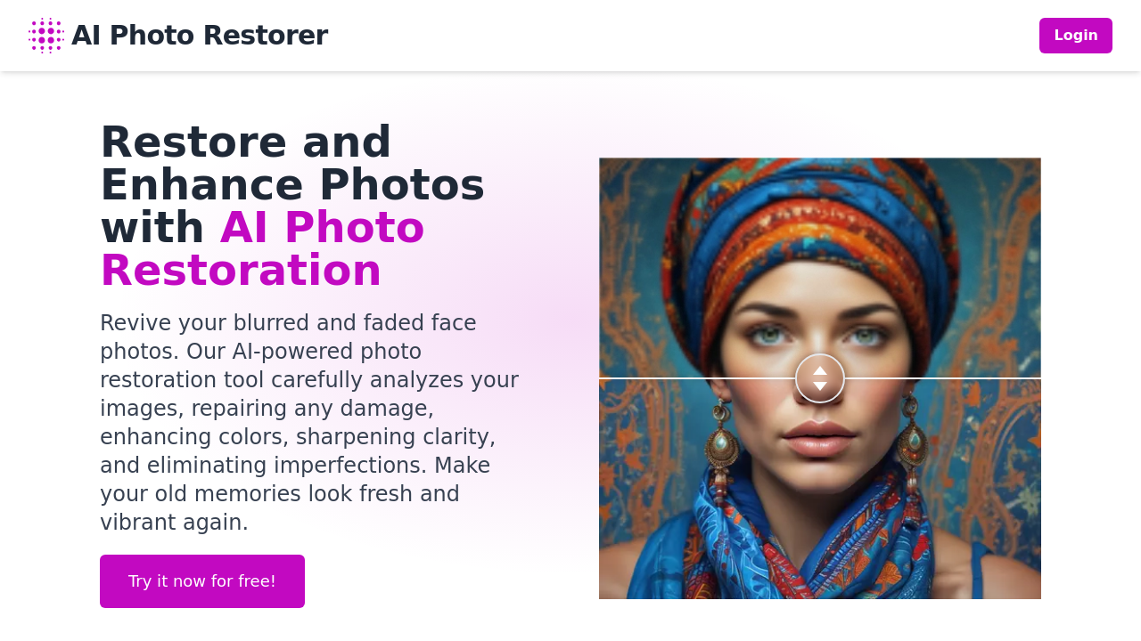 AI Photo Restorer screenshot