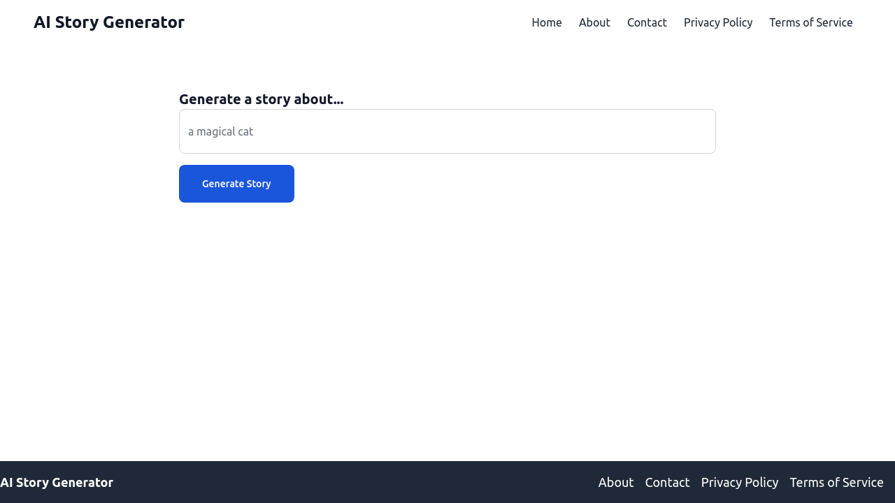AI Story Generator screenshot