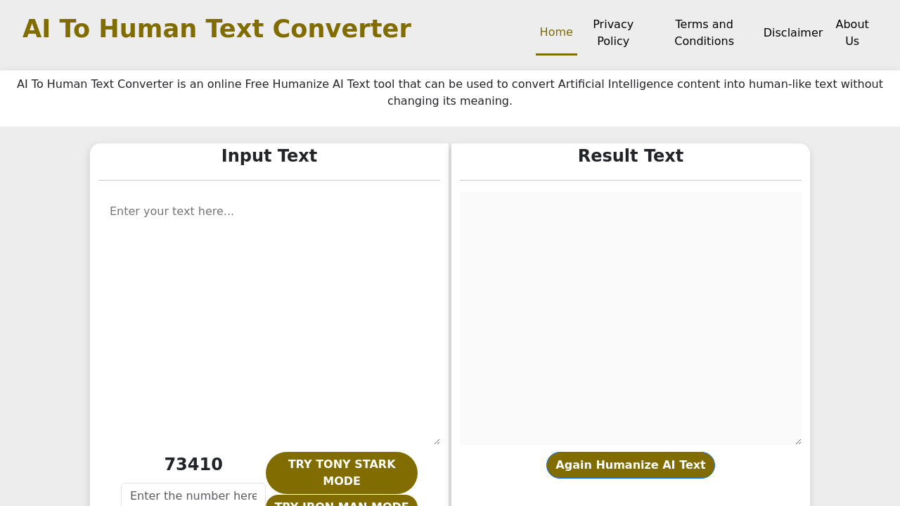 AI To Human Text Converter screenshot