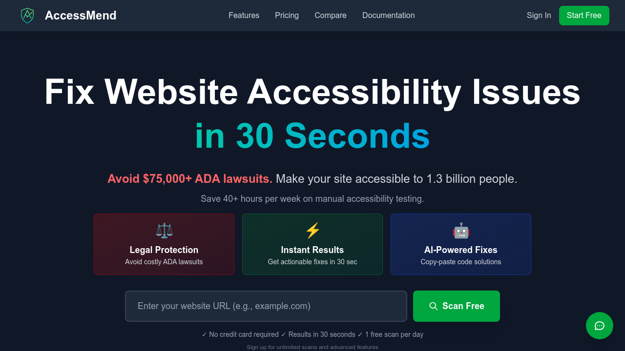 AccessMend screenshot