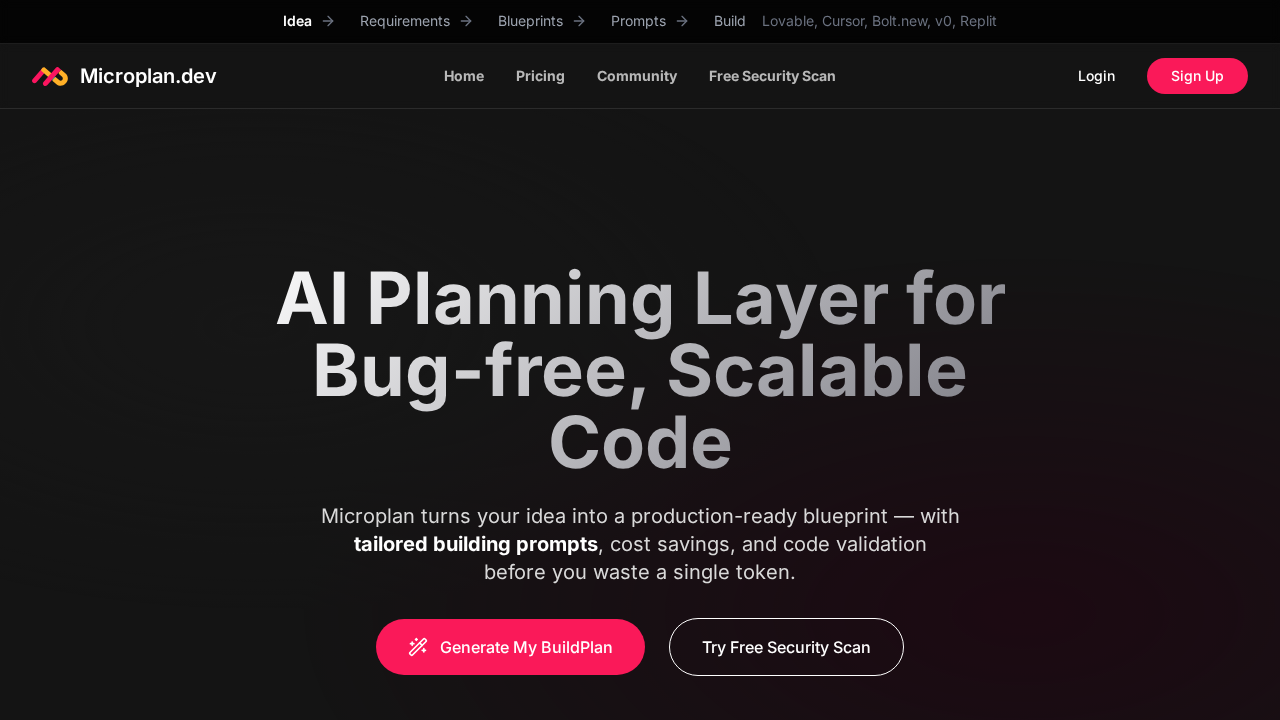 Microplan screenshot