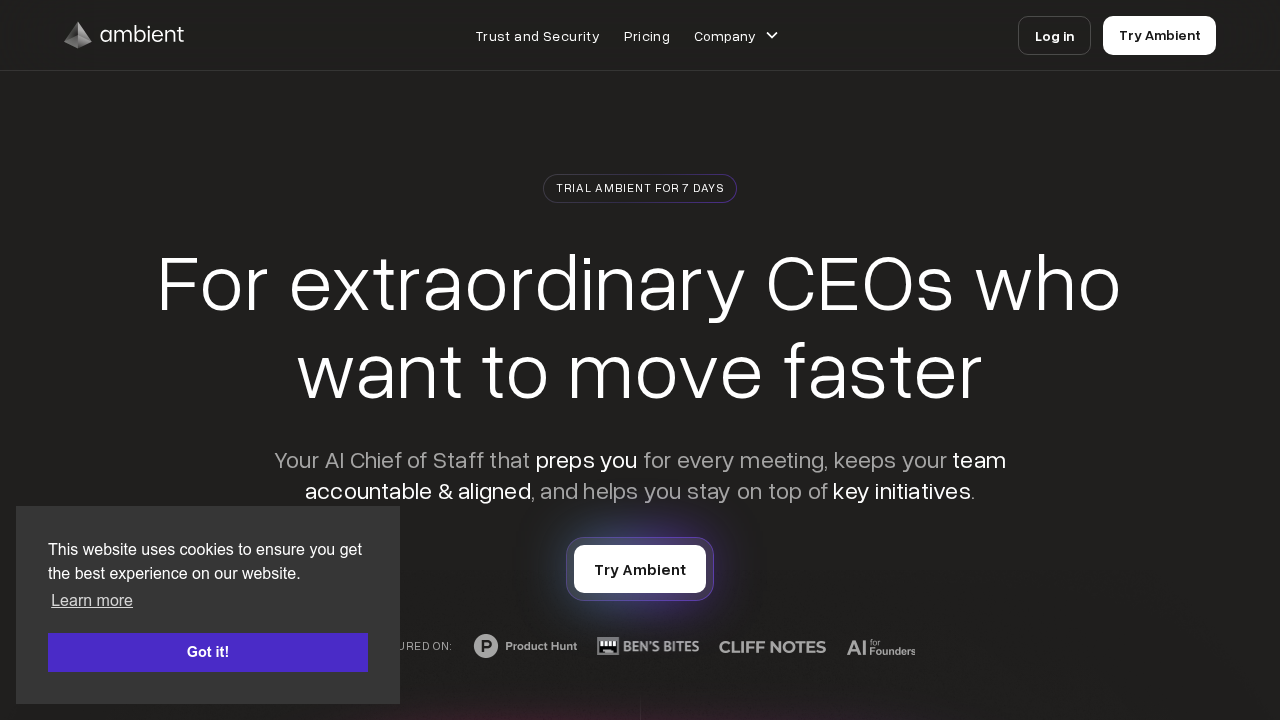 Ambient.us screenshot