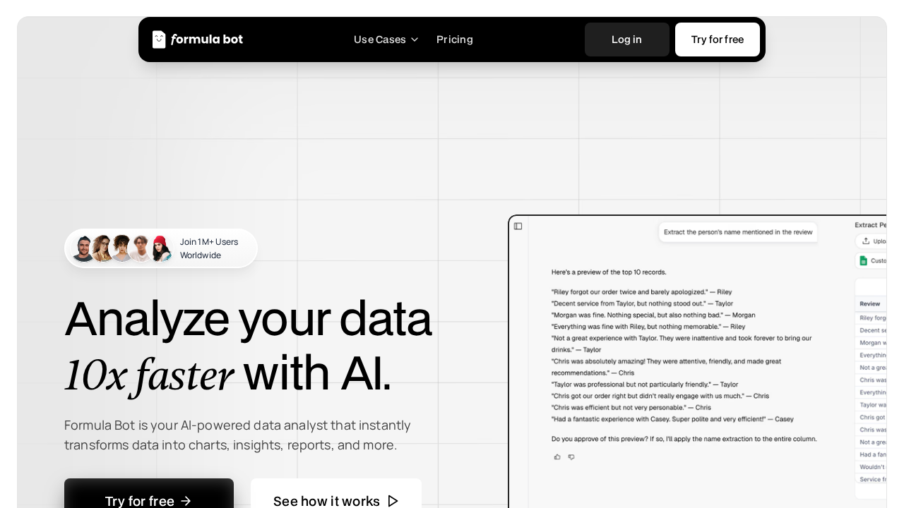Formula Bot screenshot