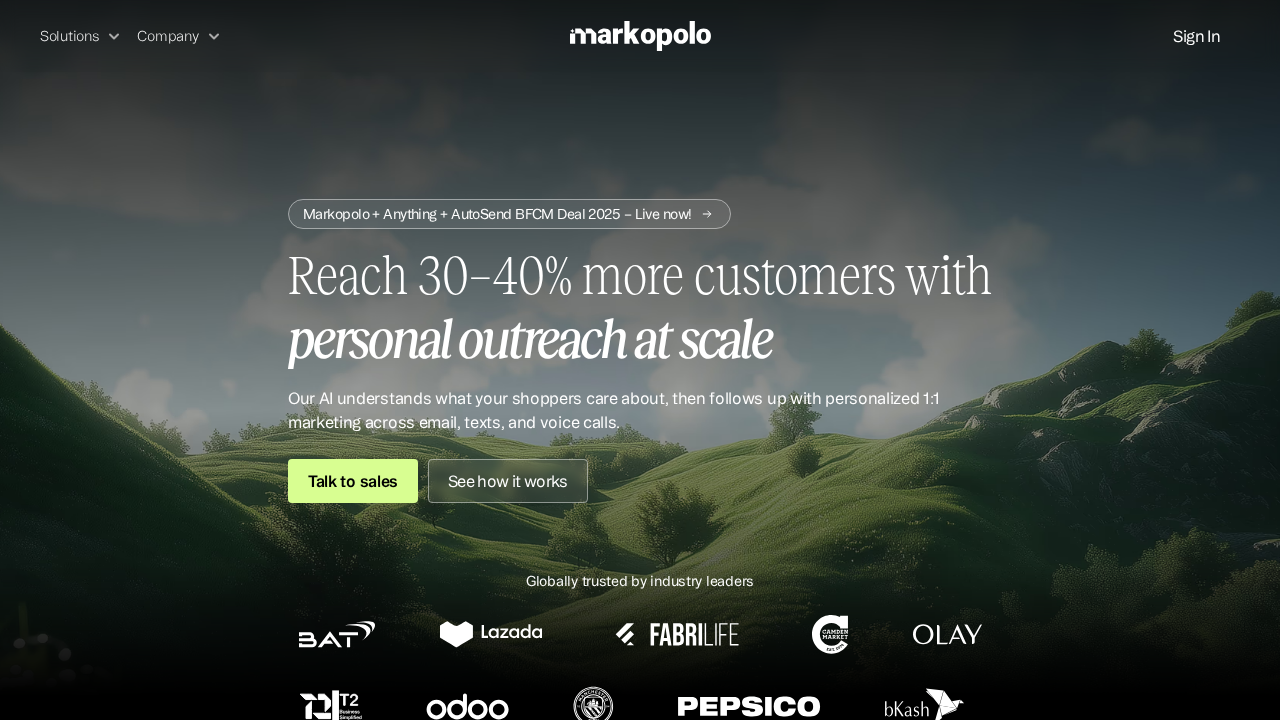 Markopolo.ai screenshot