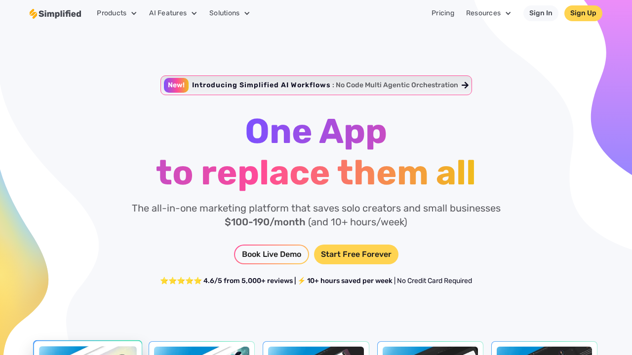 Simplified screenshot