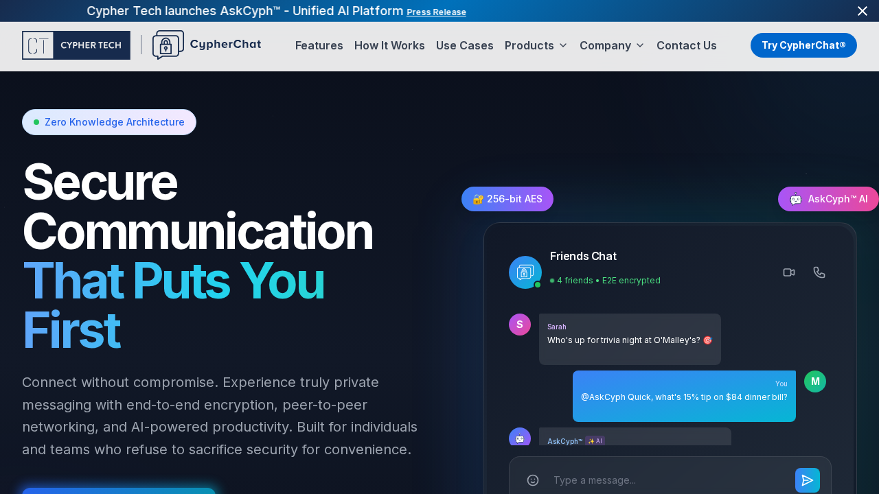 CypherChat screenshot