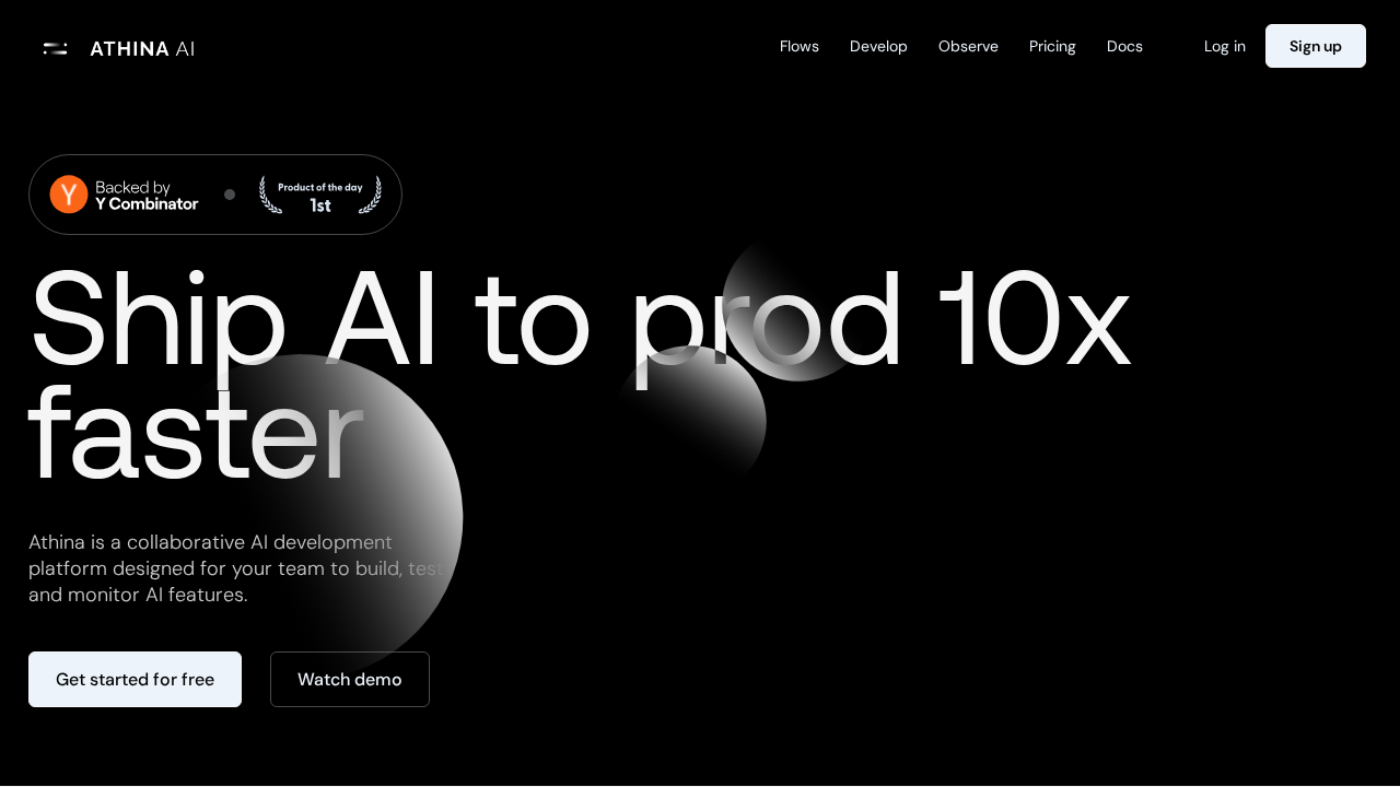 Athina.ai screenshot