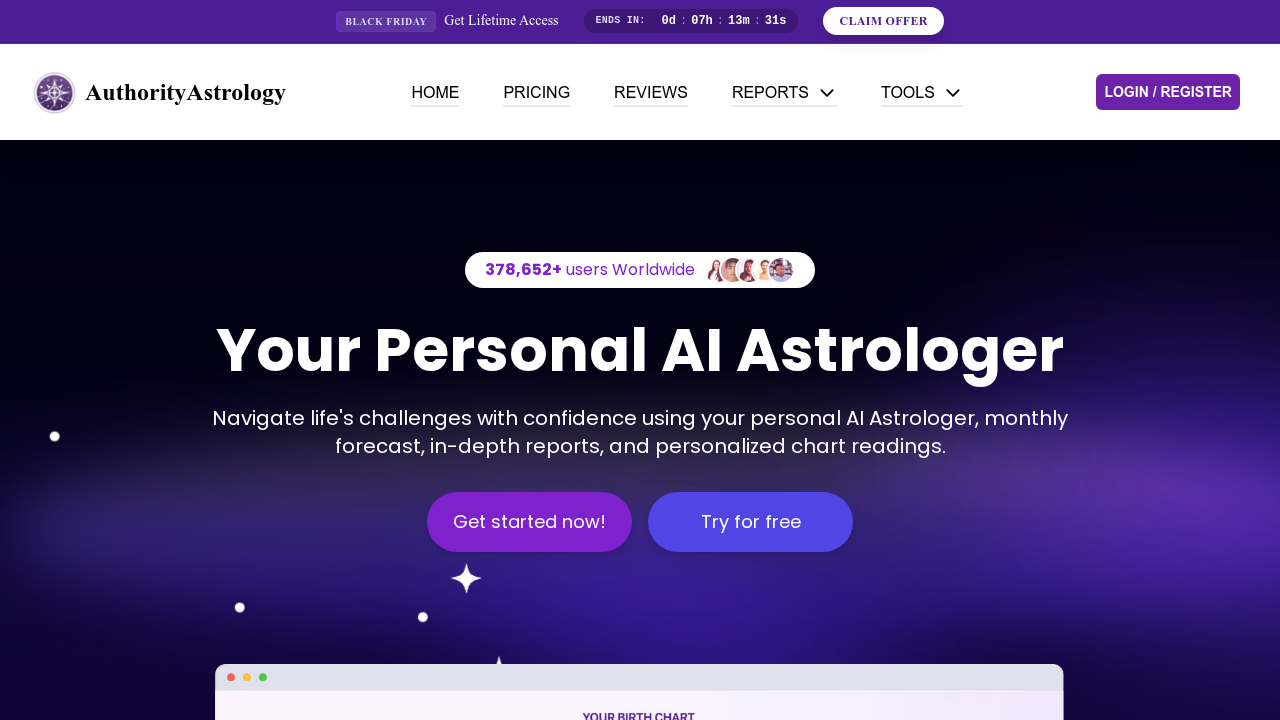 AuthorityAstrology screenshot