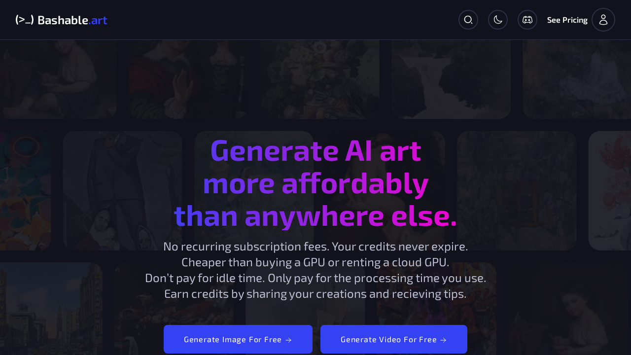 Bashable.art screenshot