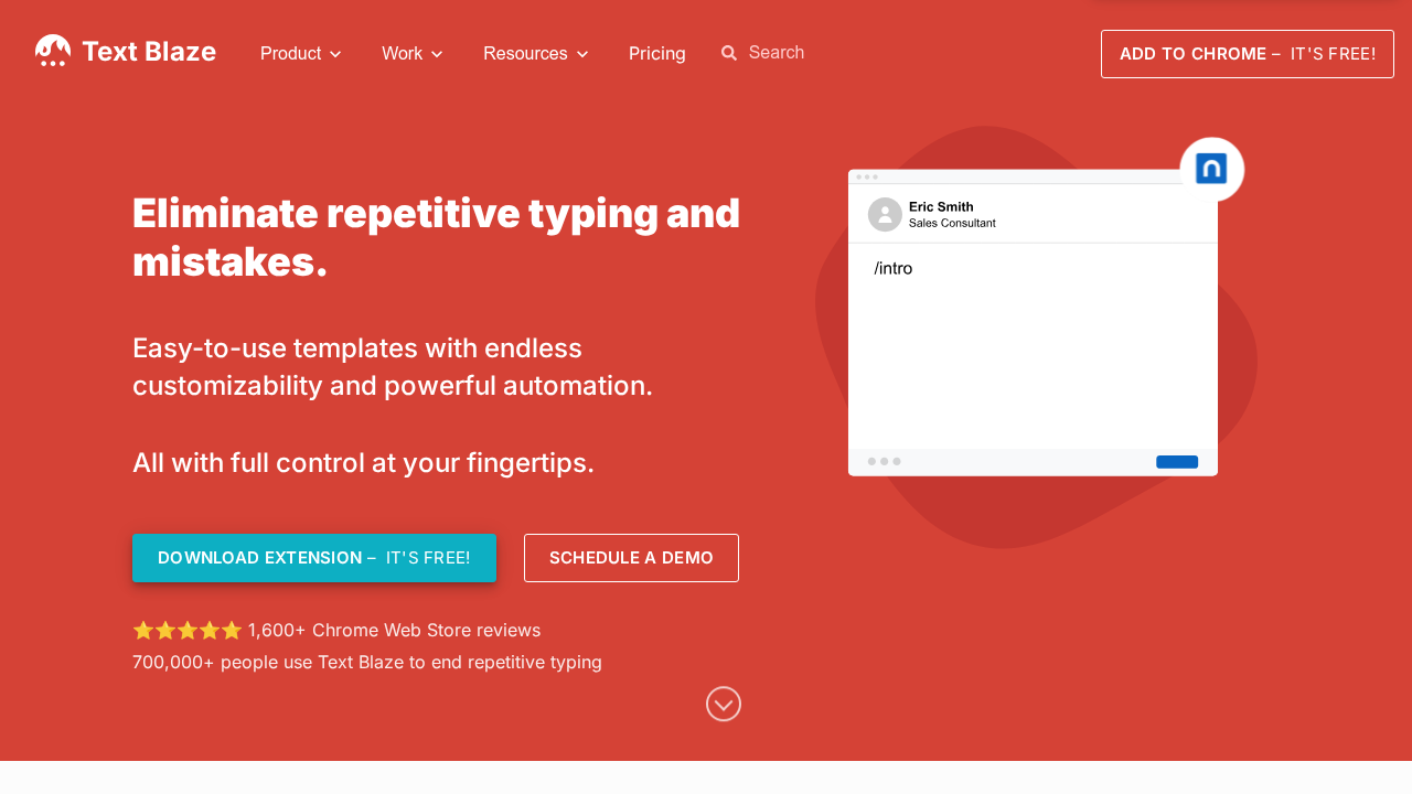 Text Blaze screenshot