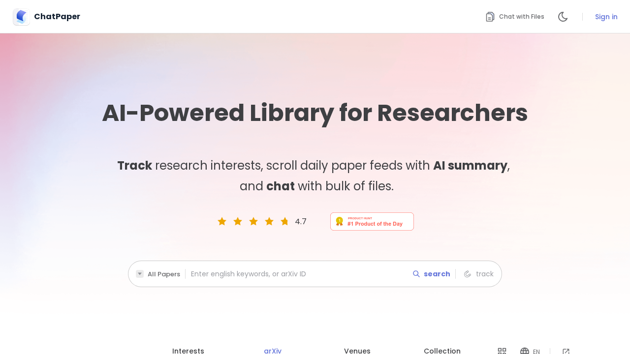 ChatPaper screenshot