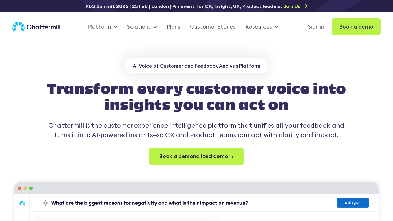 Chattermill screenshot