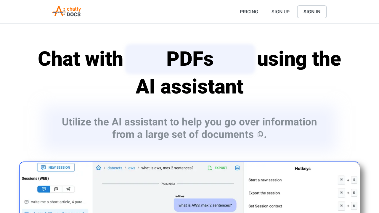 ChattyDocs screenshot