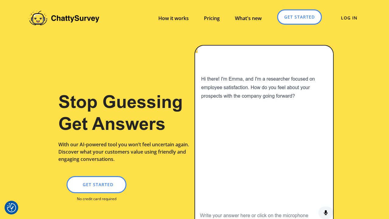 ChattySurvey screenshot