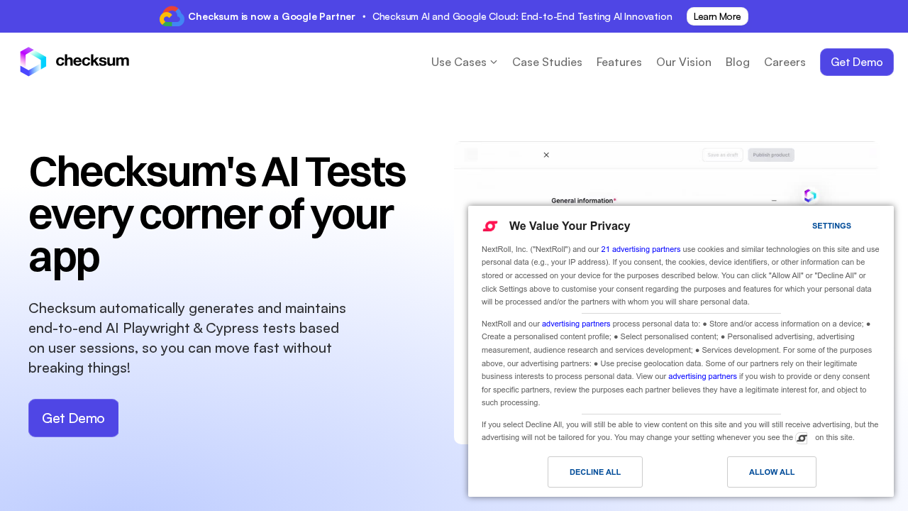 Checksum.ai screenshot