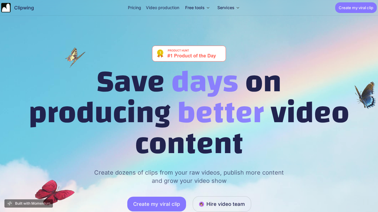 Clipwing.pro screenshot