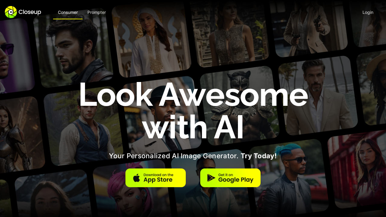 Closeup.ai screenshot