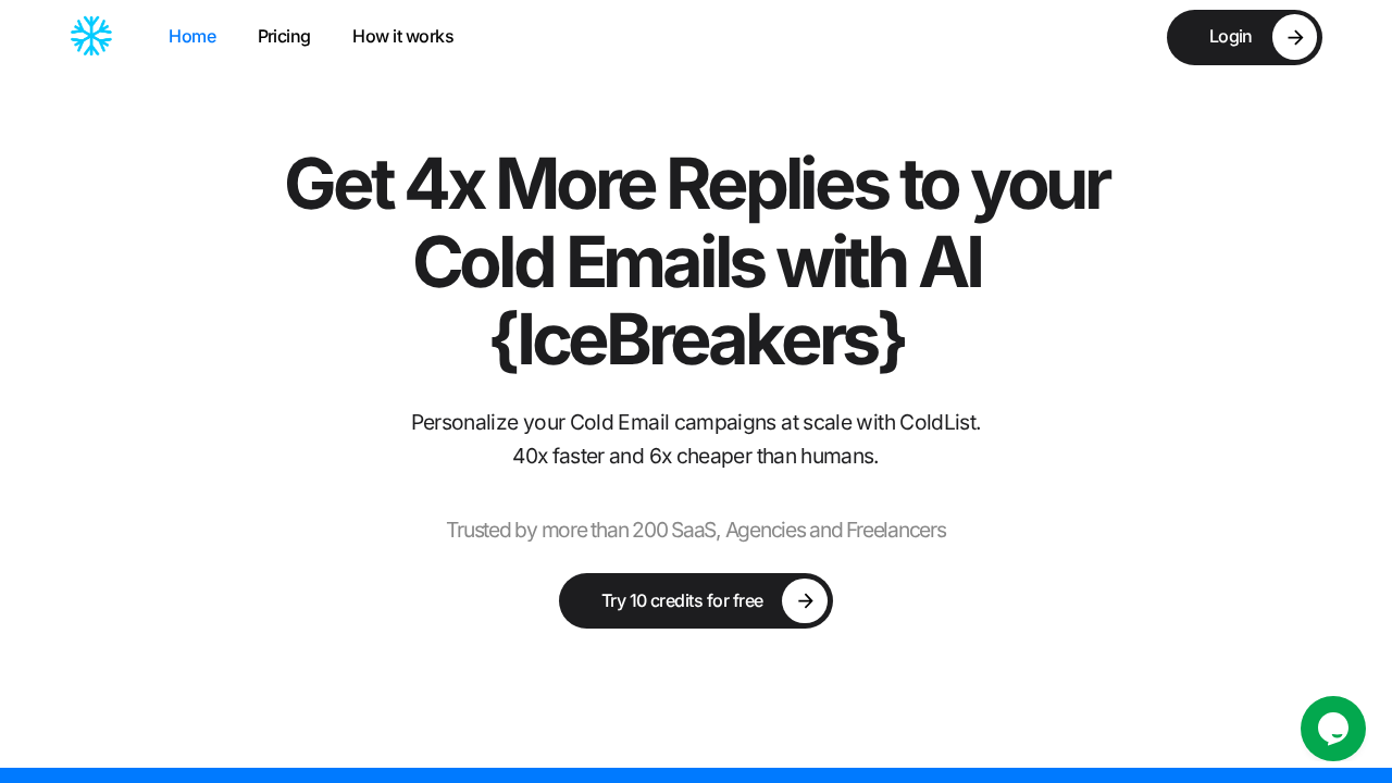 ColdList.io screenshot
