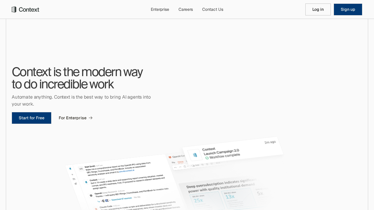 Context.ai screenshot