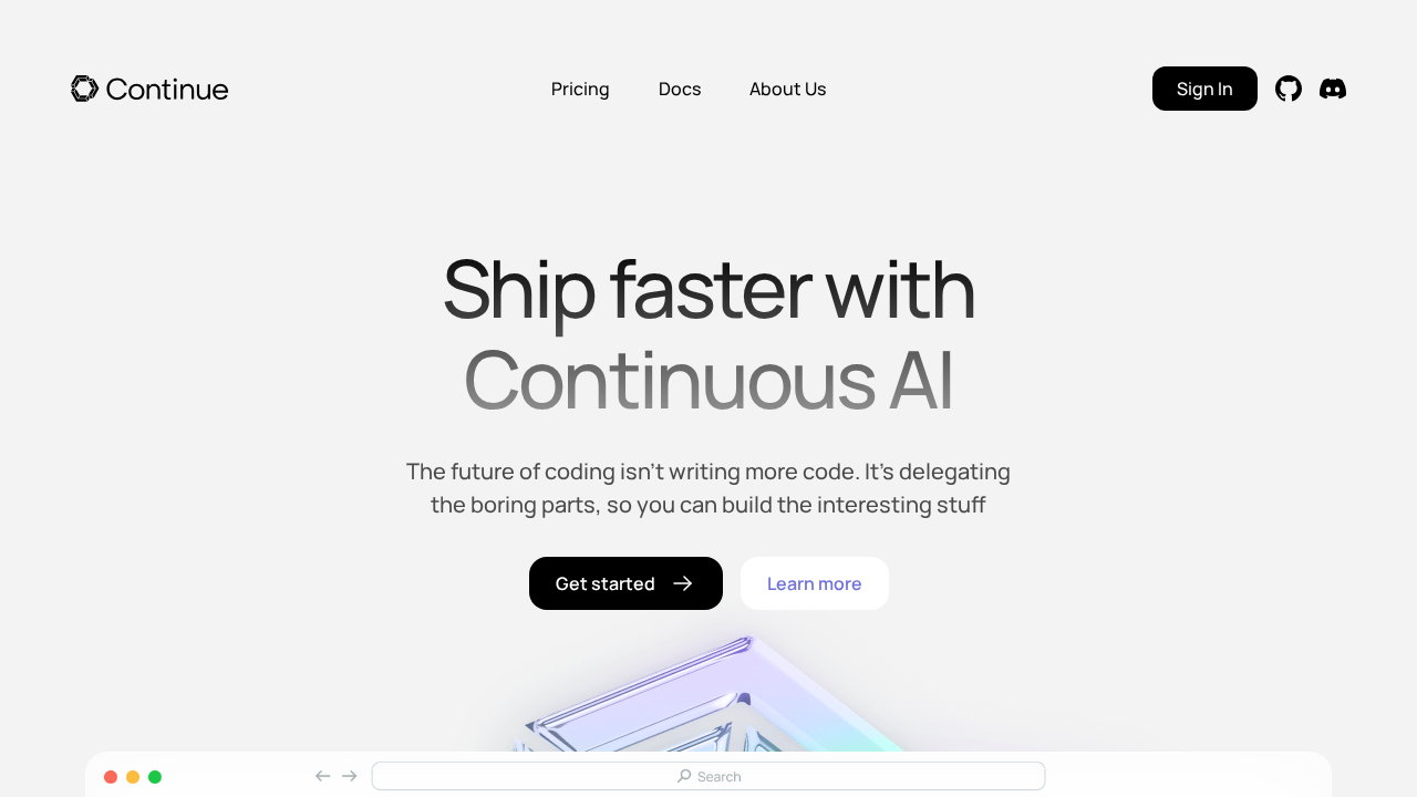continue.dev screenshot