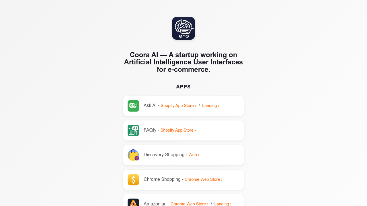Coora AI screenshot
