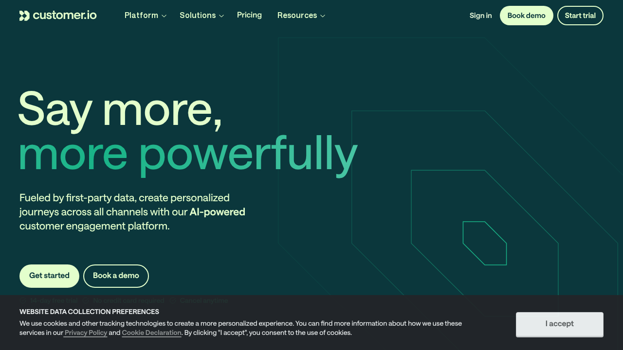 Customer.io screenshot