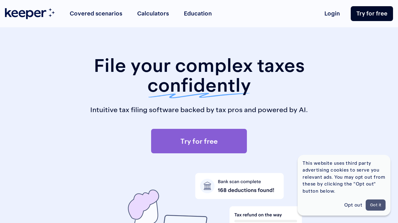 KeeperTax screenshot