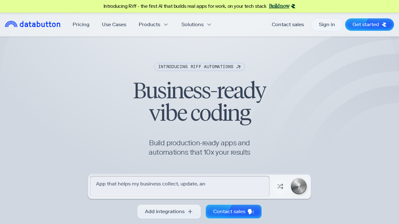 Databutton screenshot