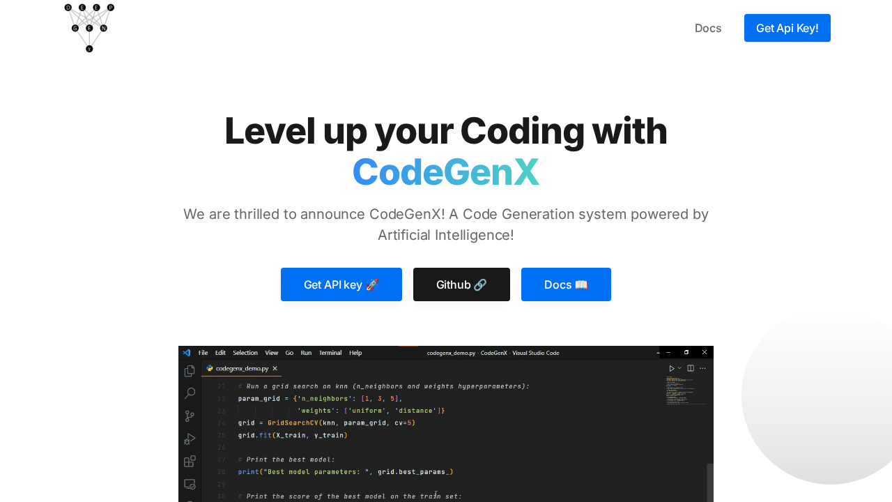 CodeGenX screenshot
