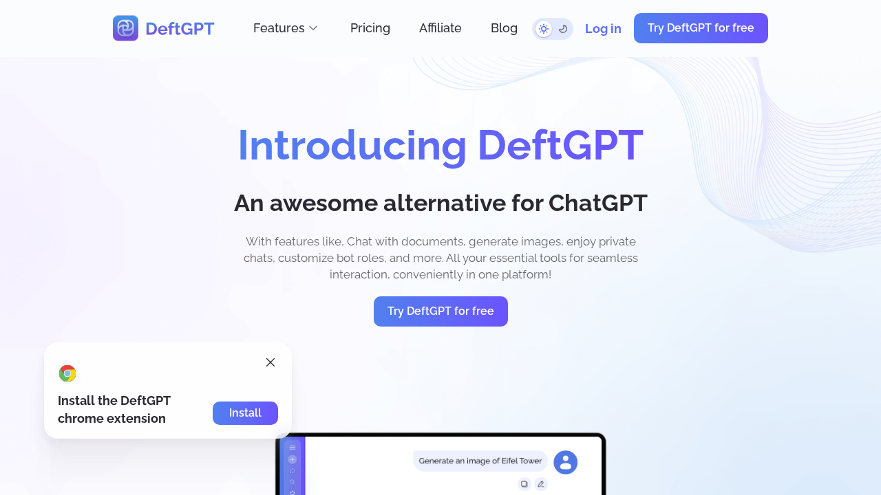 DeftGPT screenshot