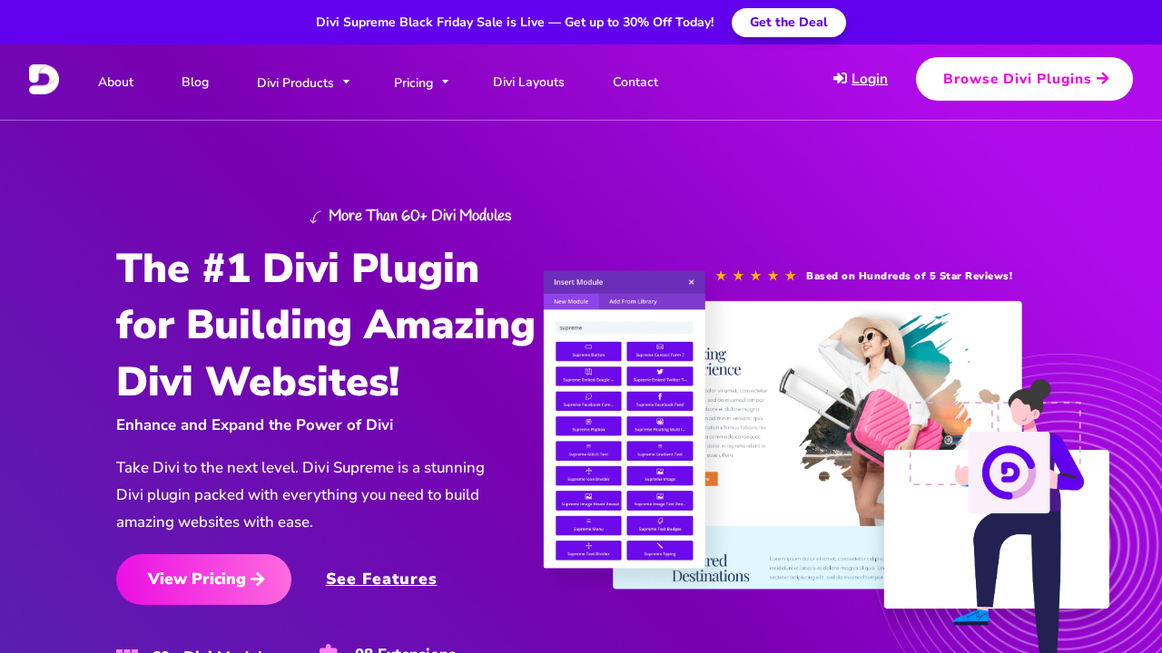 Divi Supreme screenshot