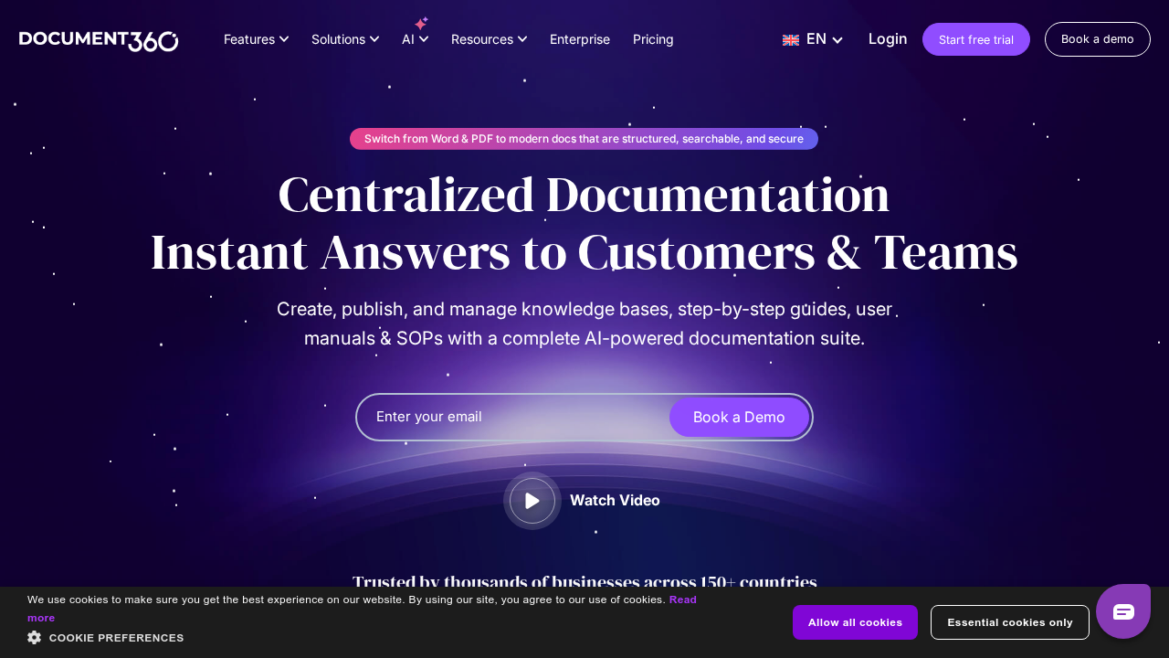 Document360 screenshot