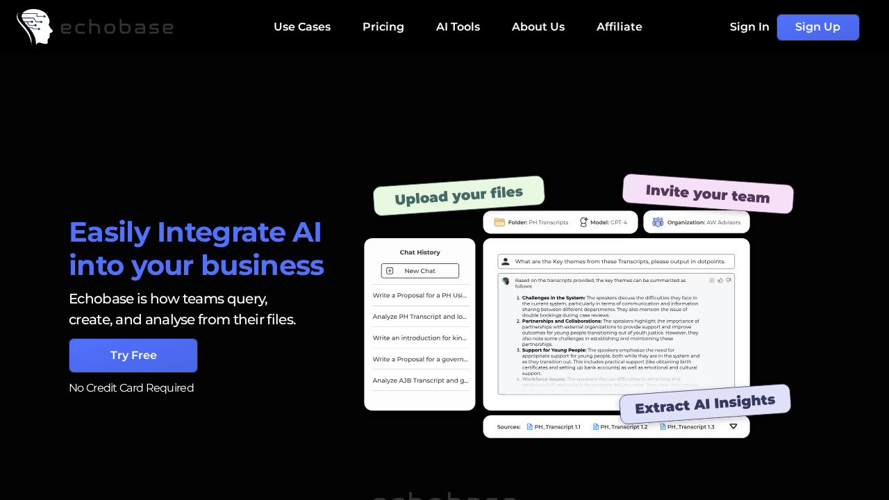 Echobase.ai screenshot