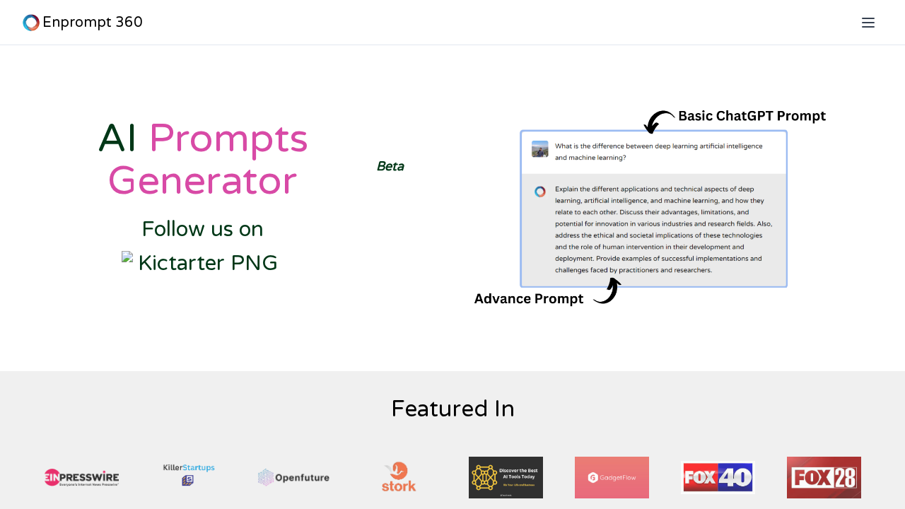 enprompt360.com screenshot