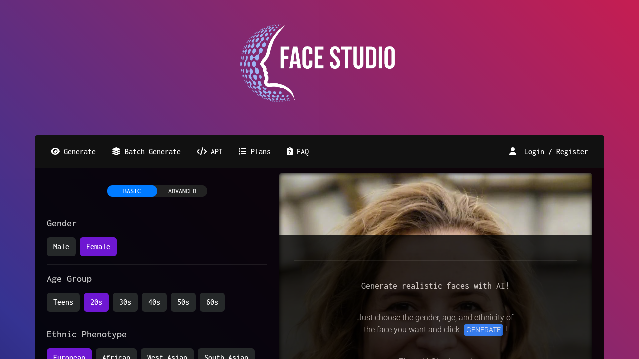 FaceStudio.app screenshot