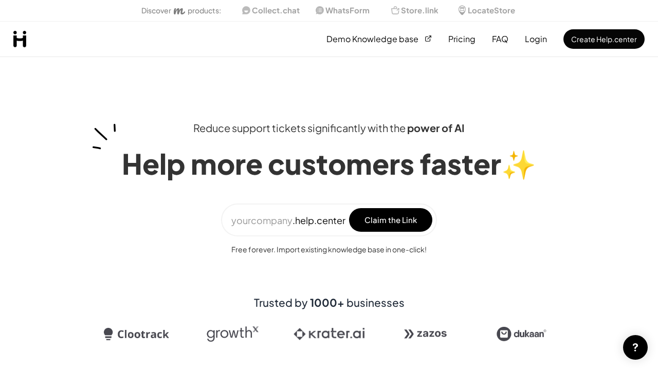 help.center screenshot